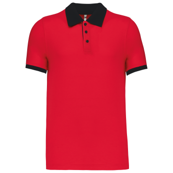 Polo piqué bicolor hombre - Ref. XK258 Polo piqué bicolor hombre - Ref. XK258