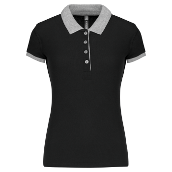 Polo piqué bicolor mujer - Ref. XK259 Polo piqué bicolor mujer - Ref. XK259