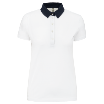 Polo jersey bicolor mujer - Ref. XK261 Polo jersey bicolor mujer - Ref. XK261
