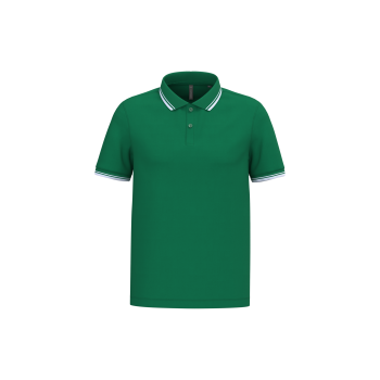 Polo de manga corta para hombre con ribetes contrastados - Ref. XK272