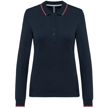 Polo piqué manga larga mujer - Ref. XK281 Polo piqué manga larga mujer - Ref. XK281