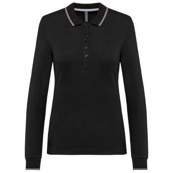 Polo piqué manga larga mujer - Ref. XK281 Polo piqué manga larga mujer - Ref. XK281