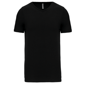 Camiseta con elastano cuello de pico hombre - Ref. XK3014 Camiseta con elastano cuello de pico hombre - Ref. XK3014