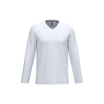 Camiseta de manga larga y cuello de pico de hombre - Ref. XK358 Camiseta de manga larga y cuello de pico de hombre - Ref. XK358