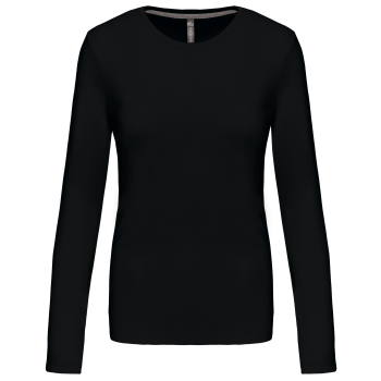 Camiseta de manga larga y cuello redondo de mujer - Ref. XK383 Camiseta de manga larga y cuello redondo de mujer - Ref. XK383
