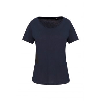 Camiseta orgánica con cuello sin costuras y manga corta mujer - Ref. XK399 Camiseta orgánica con cuello sin costuras y manga corta mujer - Ref. XK399