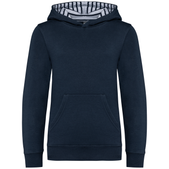Sudadera con capucha de forro contrastado infantil - Ref. XK4014 Sudadera con capucha de forro contrastado infantil - Ref. XK4014