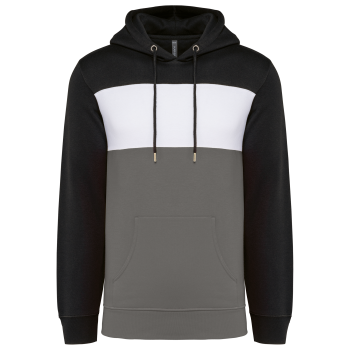 Sudadera tricolor con capucha unisex - Ref. XK4016 Sudadera tricolor con capucha unisex - Ref. XK4016