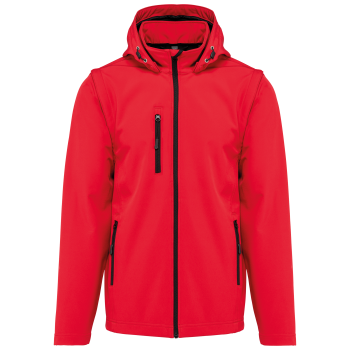 Chaquetas softshell 3 capas con capucha y mangas extraíbles unisex - Ref. XK422 Chaquetas softshell 3 capas con capucha y mangas extraíbles unisex - Ref. XK422