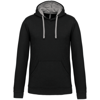 Sudadera capucha contrastada hombre - Ref. XK446 Sudadera capucha contrastada hombre - Ref. XK446