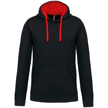 Sudadera capucha contrastada hombre - Ref. XK446 Sudadera capucha contrastada hombre - Ref. XK446