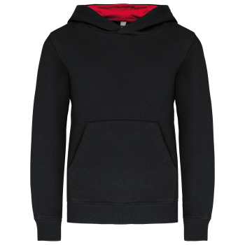 Sudadera capucha contrastada niños - Ref. XK453 Sudadera capucha contrastada niños - Ref. XK453