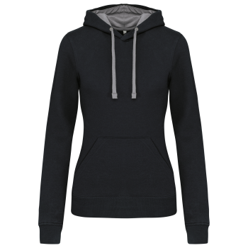 Sudadera capucha contrastada mujer - Ref. XK465 Sudadera capucha contrastada mujer - Ref. XK465