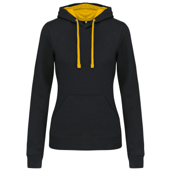 Sudadera capucha contrastada mujer - Ref. XK465 Sudadera capucha contrastada mujer - Ref. XK465