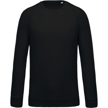 Sudadera algodón orgánico con cuello redondo y mangas raglán - Ref. XK480 Sudadera algodón orgánico con cuello redondo y mangas raglán - Ref. XK480