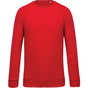 Sudadera algodón orgánico con cuello redondo y mangas raglán - Ref. XK480 Sudadera algodón orgánico con cuello redondo y mangas raglán - Ref. XK480