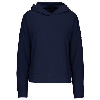 Sudadera lounge algodón orgánico con capucha mujer - Ref. XK494 Sudadera lounge algodón orgánico con capucha mujer - Ref. XK494
