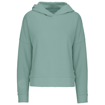 Sudadera lounge algodón orgánico con capucha mujer - Ref. XK494 Sudadera lounge algodón orgánico con capucha mujer - Ref. XK494