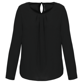 Blusa crepe manga larga mujer - Ref. XK5003 Blusa crepe manga larga mujer - Ref. XK5003