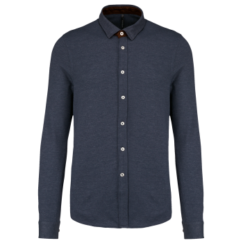 Camisa jacquard manga larga - Ref. XK507