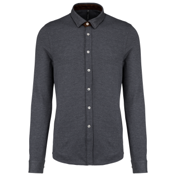 Camisa jacquard manga larga - Ref. XK507