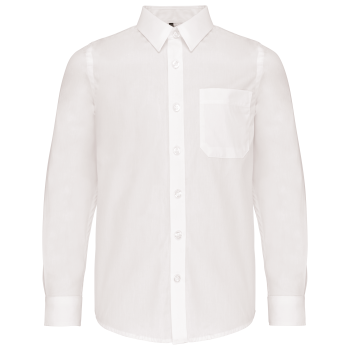 Camisa popelina manga larga niños - Ref. XK521 Camisa popelina manga larga niños - Ref. XK521
