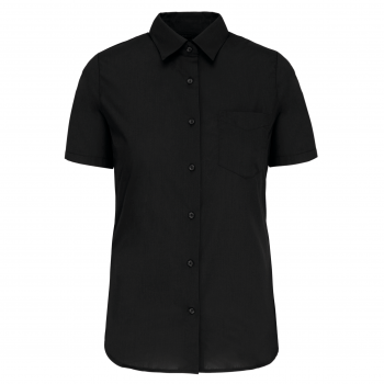 Camisa popelina de polialgodón manga corta de fácil cuidado mujer - Ref. XK548 Camisa popelina de polialgodón manga corta de fácil cuidado mujer - Ref. XK548