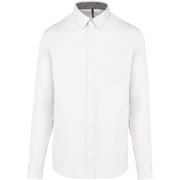 Camisa de algodón nevada de manga larga para hombre - Ref. XK586 Camisa de algodón nevada de manga larga para hombre - Ref. XK586