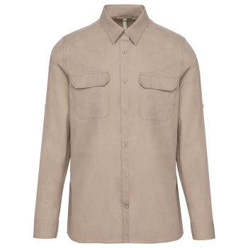 Camisa safari manga larga hombre - Ref. XK590 Camisa safari manga larga hombre - Ref. XK590