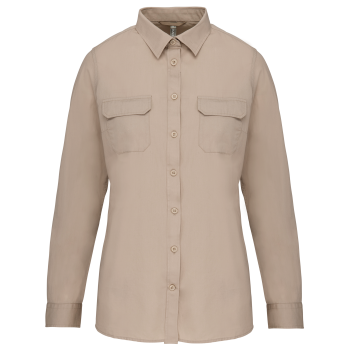 Camisa safari manga larga mujer - Ref. XK591 Camisa safari manga larga mujer - Ref. XK591