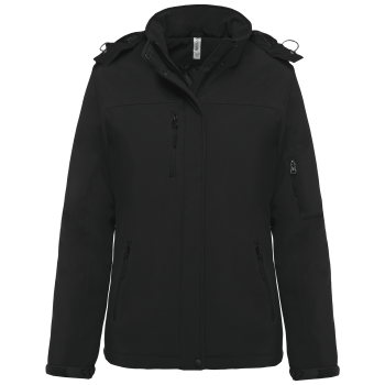 Parka softshell acolchada con capucha mujer - Ref. XK651 Parka softshell acolchada con capucha mujer - Ref. XK651