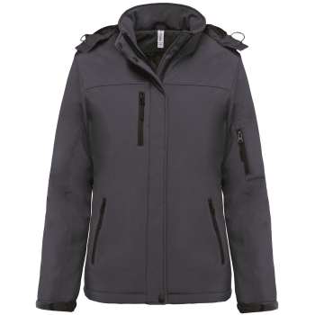 Parka softshell acolchada con capucha mujer - Ref. XK651 Parka softshell acolchada con capucha mujer - Ref. XK651