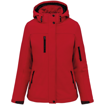 Parka softshell acolchada con capucha mujer - Ref. XK651 Parka softshell acolchada con capucha mujer - Ref. XK651