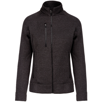 Chaqueta jaspeada con cremallera mujer - Ref. XK9107 Chaqueta jaspeada con cremallera mujer - Ref. XK9107