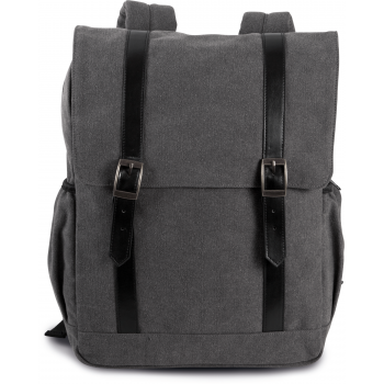 Mochila de tejido canvas con solapa - Ref. XKI0143 Mochila de tejido canvas con solapa - Ref. XKI0143