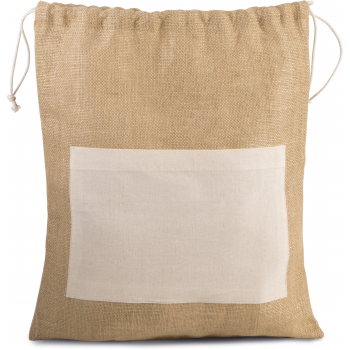 Mochila de yute con cordones - Ref. XKI0239 Mochila de yute con cordones - Ref. XKI0239
