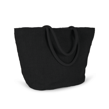 Bolsa shopper de hilo de yute tejido, efecto tejido tricotado - Ref. XKI0257 Bolsa shopper de hilo de yute tejido, efecto tejido tricotado - Ref. XKI0257
