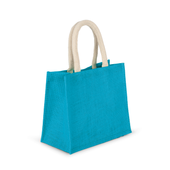 Bolsa estilo tote de tela de yute, modelo mediano - Ref. XKI0273 Bolsa estilo tote de tela de yute, modelo mediano - Ref. XKI0273