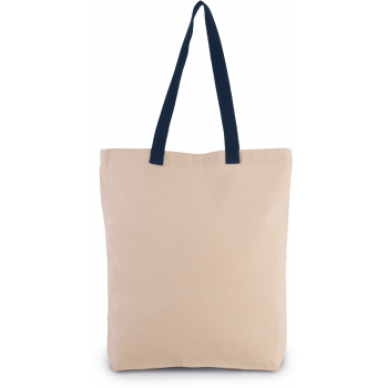 Bolsa shopper con fuelle y asas contrastadas - Ref. XKI0278 Bolsa shopper con fuelle y asas contrastadas - Ref. XKI0278
