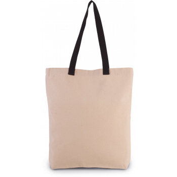 Bolsa shopper con fuelle y asas contrastadas - Ref. XKI0278 Bolsa shopper con fuelle y asas contrastadas - Ref. XKI0278