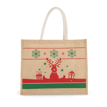 Bolsa shopper con motivos navideños - Ref. XKI0736 Bolsa shopper con motivos navideños - Ref. XKI0736
