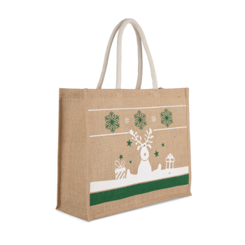Bolsa shopper con motivos navideños - Ref. XKI0736 Bolsa shopper con motivos navideños - Ref. XKI0736