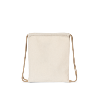 Mochila pequea reciclada con cordones corredizos: tamao nios - Ref. XKI5103