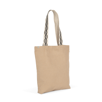 Bolsa shopper reciclada con fondo plano - Ref. XKINS116 Bolsa shopper reciclada con fondo plano - Ref. XKINS116