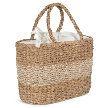 Cesta/bolso de yute y junco - Ref. XKINS138 Cesta/bolso de yute y junco - Ref. XKINS138