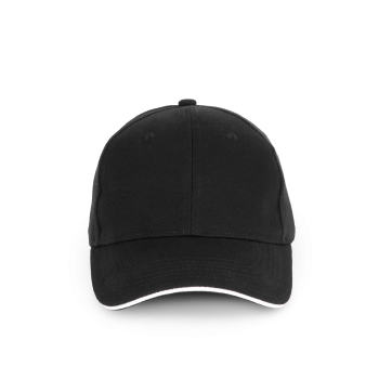 Gorra algodón orgánico con sándwich contrastado - 6 paneles - Ref. XKP198 Gorra algodón orgánico con sándwich contrastado - 6 paneles - Ref. XKP198