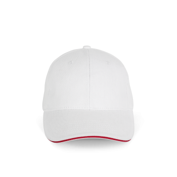 Gorra algodón orgánico con sándwich contrastado - 6 paneles - Ref. XKP198 Gorra algodón orgánico con sándwich contrastado - 6 paneles - Ref. XKP198