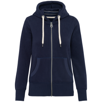 Sudadera vintage - cremallera y capucha mujer - Ref. XKV2307 Sudadera vintage - cremallera y capucha mujer - Ref. XKV2307