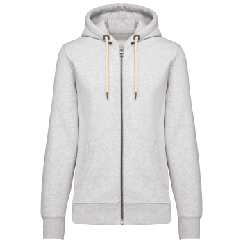Sudadera vintage - cremallera y capucha mujer - Ref. XKV2307 Sudadera vintage - cremallera y capucha mujer - Ref. XKV2307
