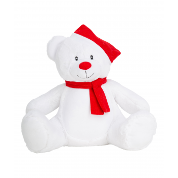 Oso de peluche navideño con cremallera - Ref. XMM573 Oso de peluche navideño con cremallera - Ref. XMM573